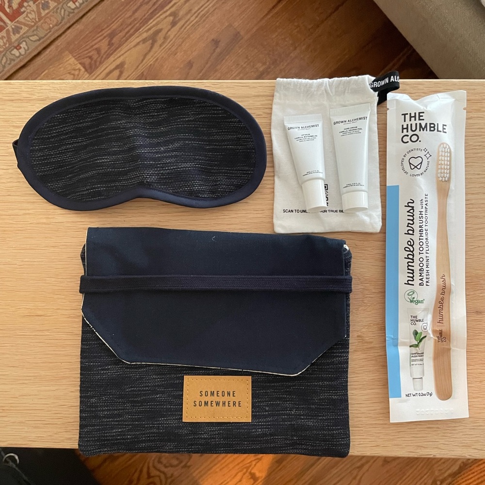 NEW Someone Somewhere for Delta travel amenity kit